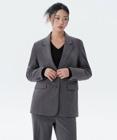 MUSINSA STANDARD WOMAN Women's Basic Blazer Medium Gray