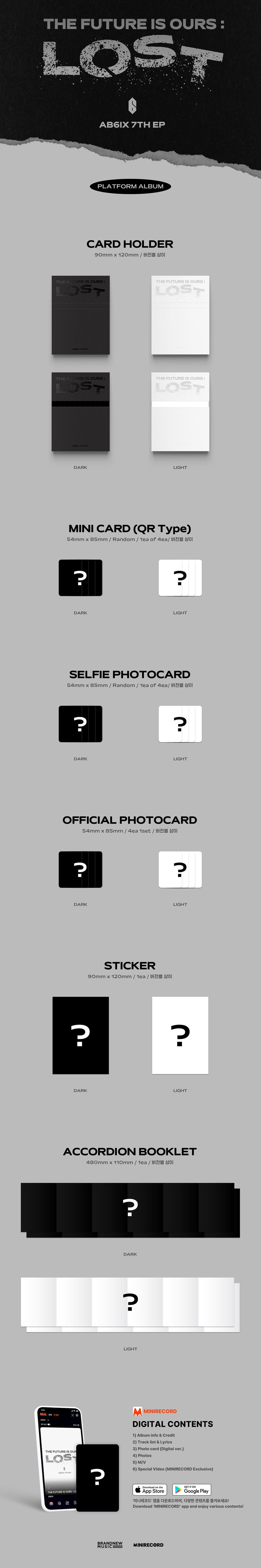 AB6IX - 'THE FUTURE IS OURS : LOST' / 7th EP Album (Platform ver.) detail 3