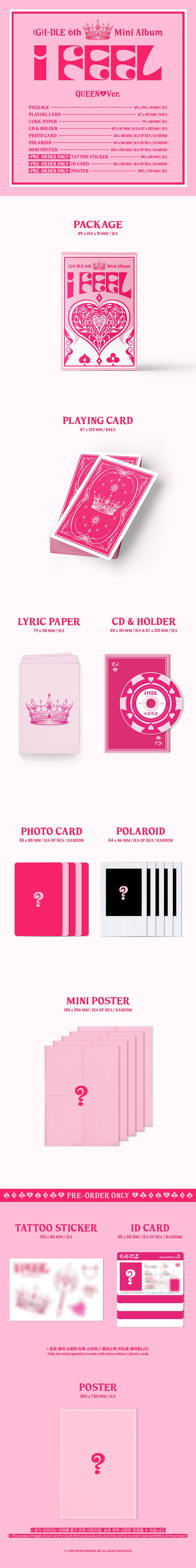 i-dle - I feel / 6th Mini Album (Queen Ver.) detail 3