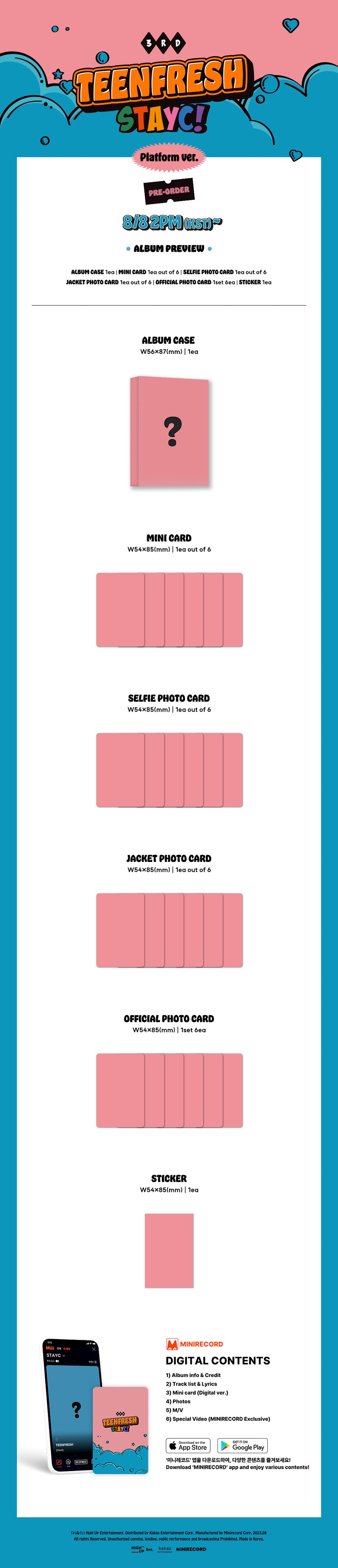 STAYC - TEENFRESH / 3rd Mini Album (Platform Ver.) detail 3