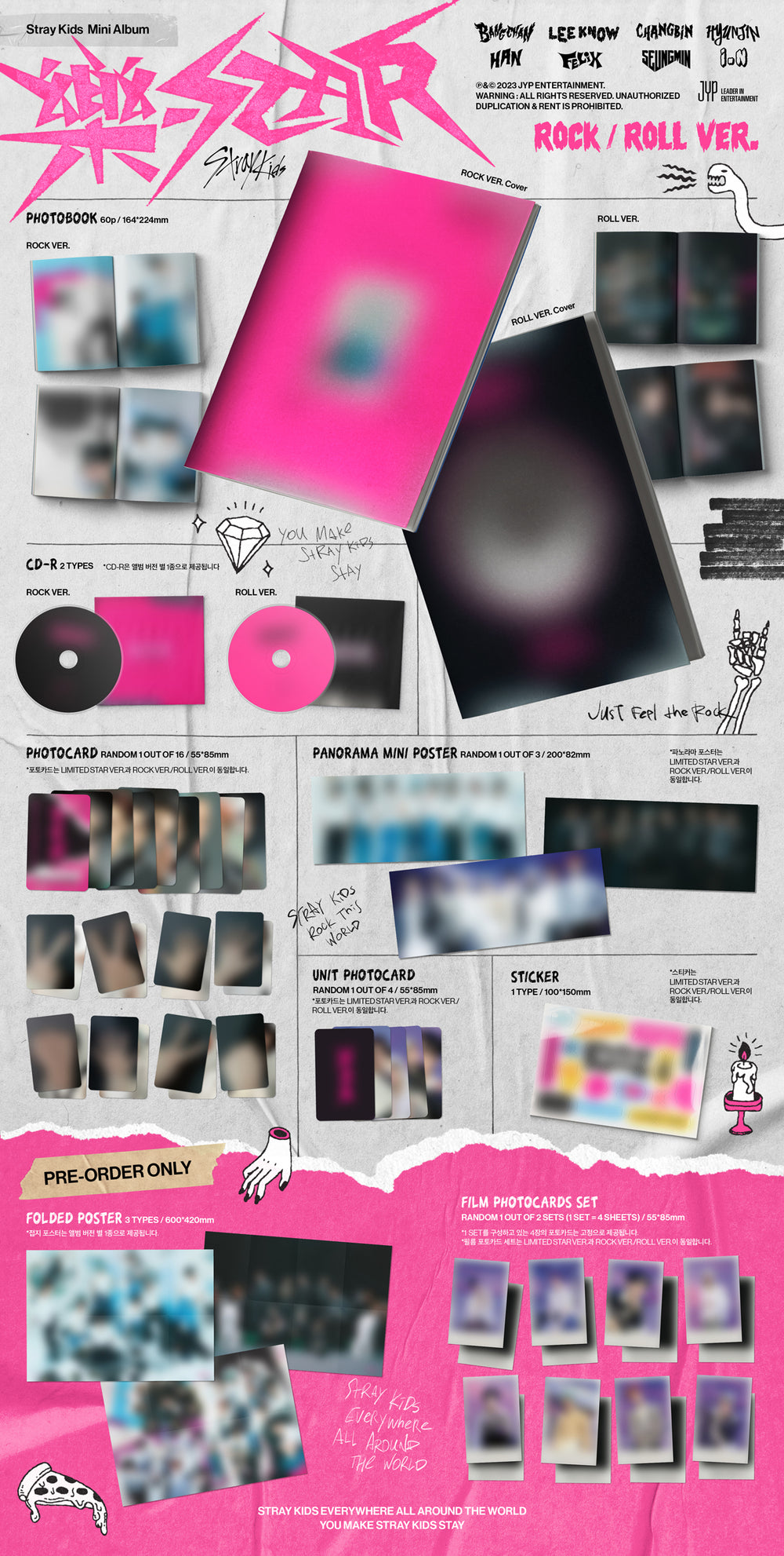 Strays Add Stray Kids - 樂-STAR / Mini Album (ROCK VER., ROLL VER.) – Seoul Selects