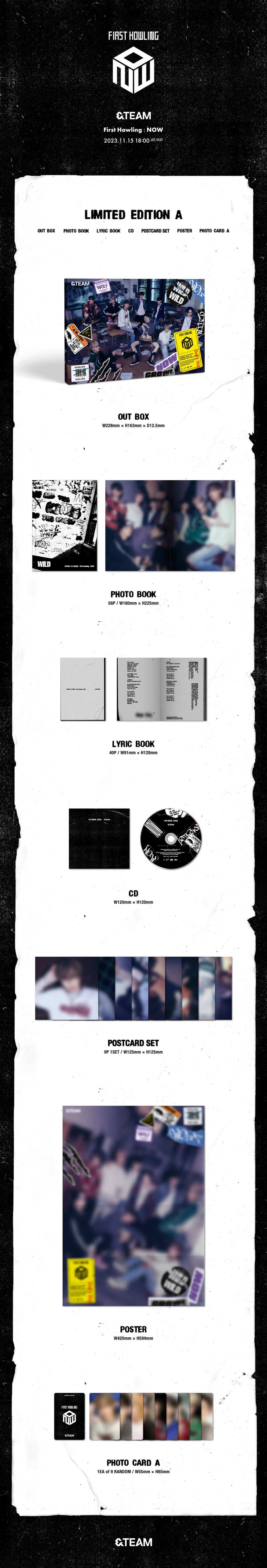 &TEAM - First Howling : NOW / 1st Full Album (LIMITED EDITION A) (Japan Edition) detail 5