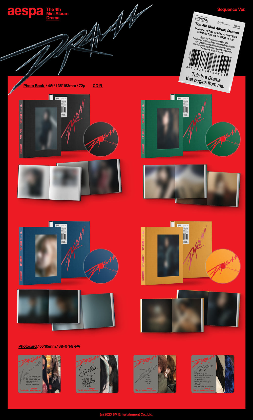 aespa - Drama / 4th Mini Album (Sequence Ver.) detail 3