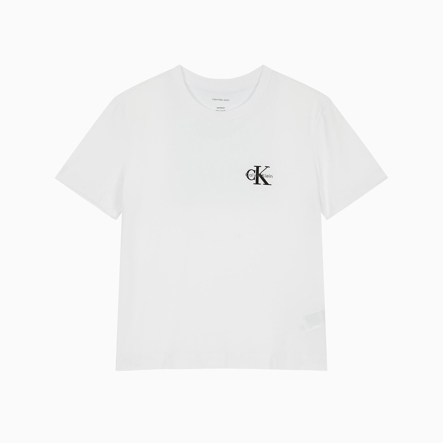 Calvin Klein Jeans [CK] Women’s Regular Fit Small Monogram Logo Short Sleeve T-Shirt 47AB801 YAA