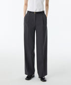 MUSINSA STANDARD WOMAN MUSINSA STANDARD WOMAN Slacks Waist Bandless [Gray]