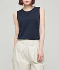 MUSINSA STANDARD WOMAN MUSINSA STANDARD WOMAN T-Shirt Sleeveless [Dark Navy]
