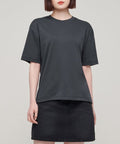 MUSINSA STANDARD WOMAN MUSINSA STANDARD WOMAN Relaxed Fit Crew Neck T-Shirt Dark Gray