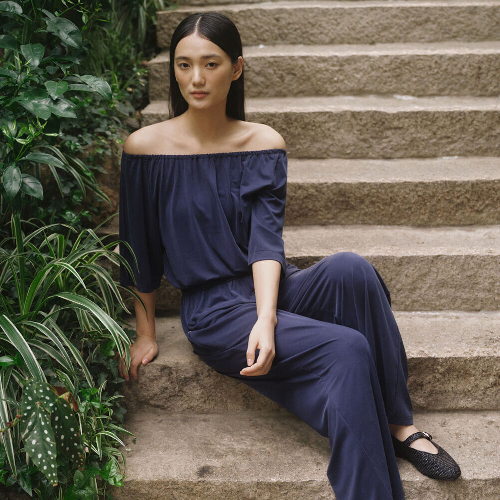 FRONT2LINE FRONT2LINE Vanda Sand Shirring Jumpsuit