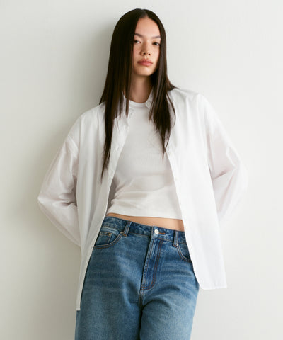 MUSINSA STANDARD WOMAN Women's Oversized Poplin Shirt (Size)