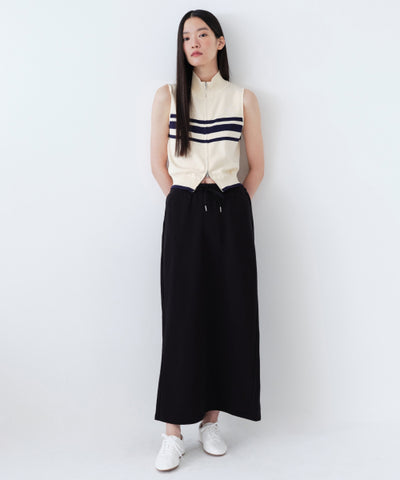 MUSINSA STANDARD WOMAN Sweat Maxi Skirt [Black]