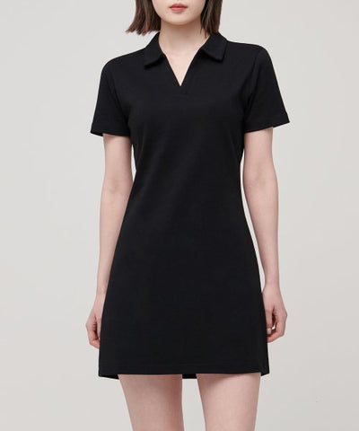 MUSINSA STANDARD WOMAN Women's Slit Neck Polo Dress (Size M)