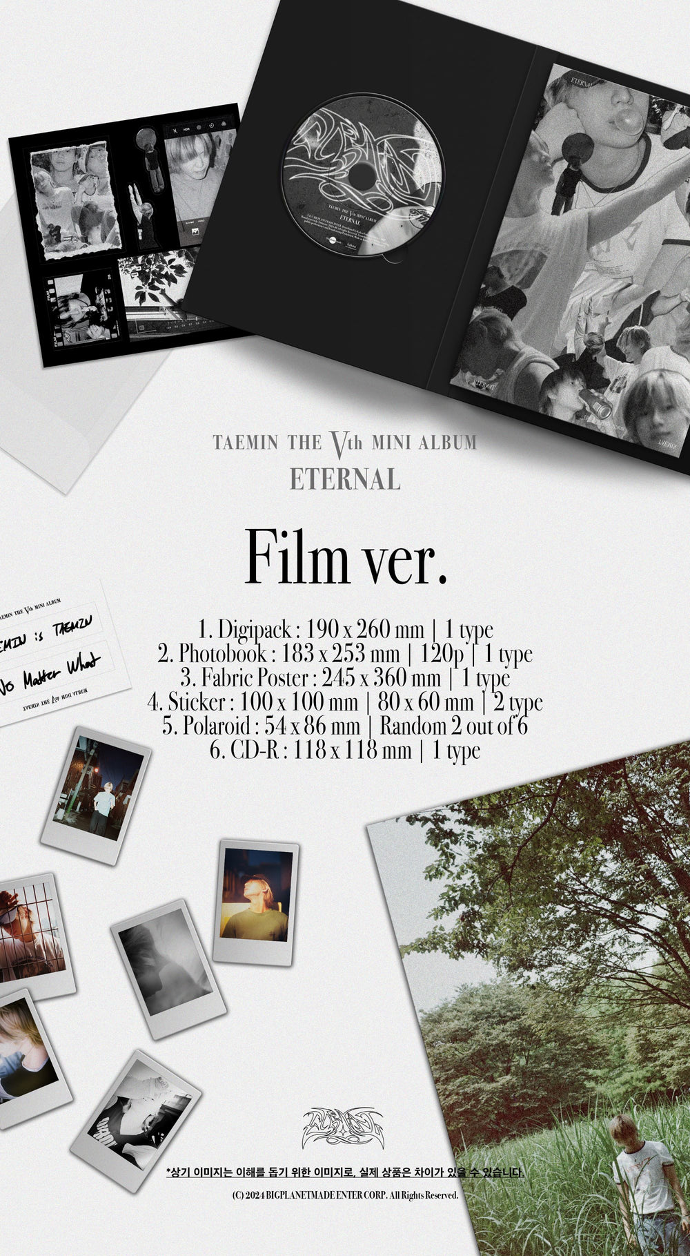 TAEMIN - ETERNAL / 5th Mini Album (Film ver.) detail 5
