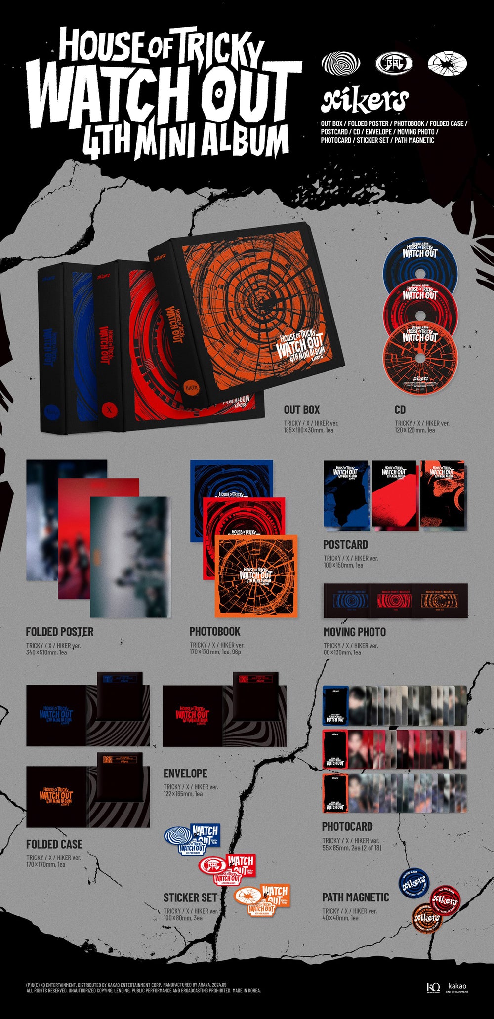 xikers - HOUSE OF TRICKY : WATCH OUT / 4th Mini Album (X ver.) detail 5