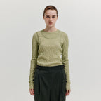 EENK EENK T-Shirt Layered Jersey Top - Green
