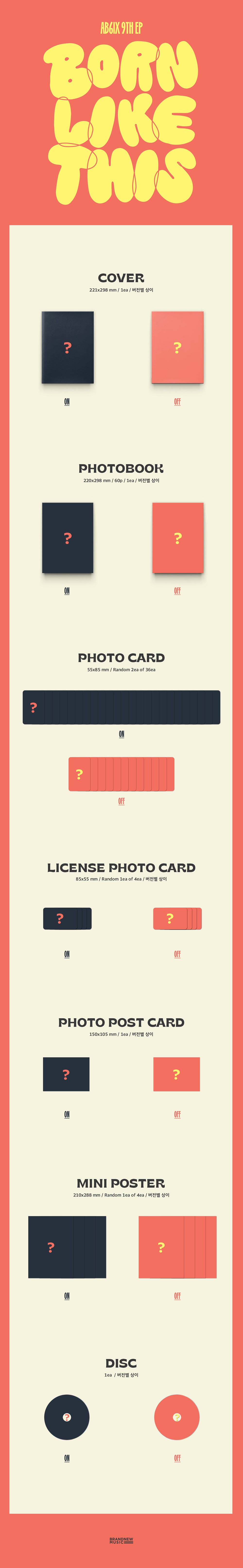 AB6IX - BORN LIKE THIS / 9th EP Album detail 5
