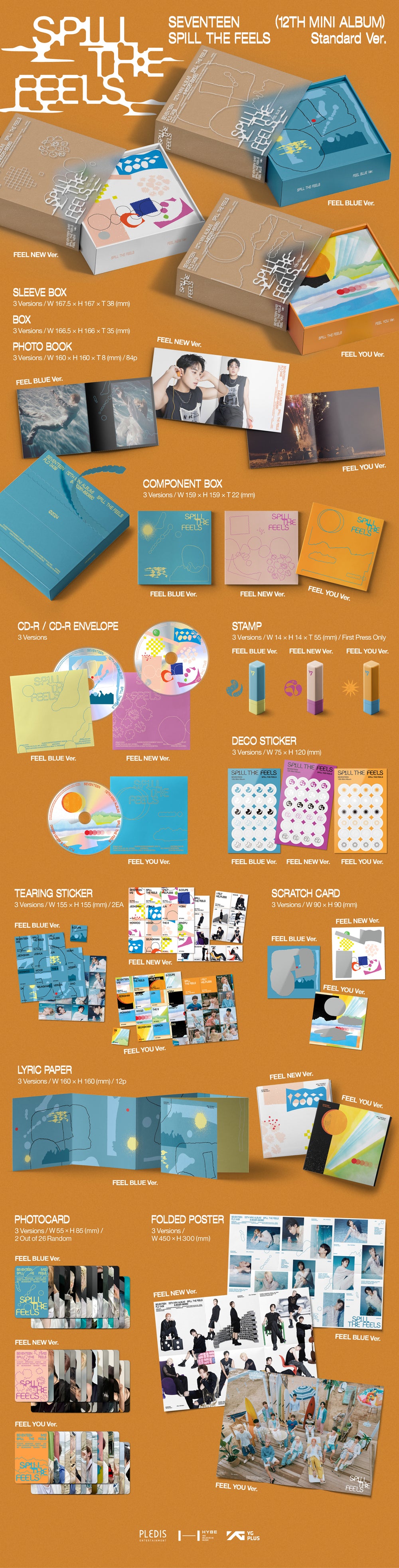 SEVENTEEN - SPILL THE FEELS / 12th Mini Album detail 5
