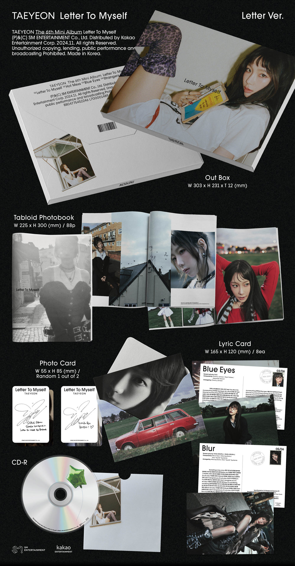 TAEYEON - Letter To Myself / 6th Mini Album (Letter Ver.) – Seoul Selects