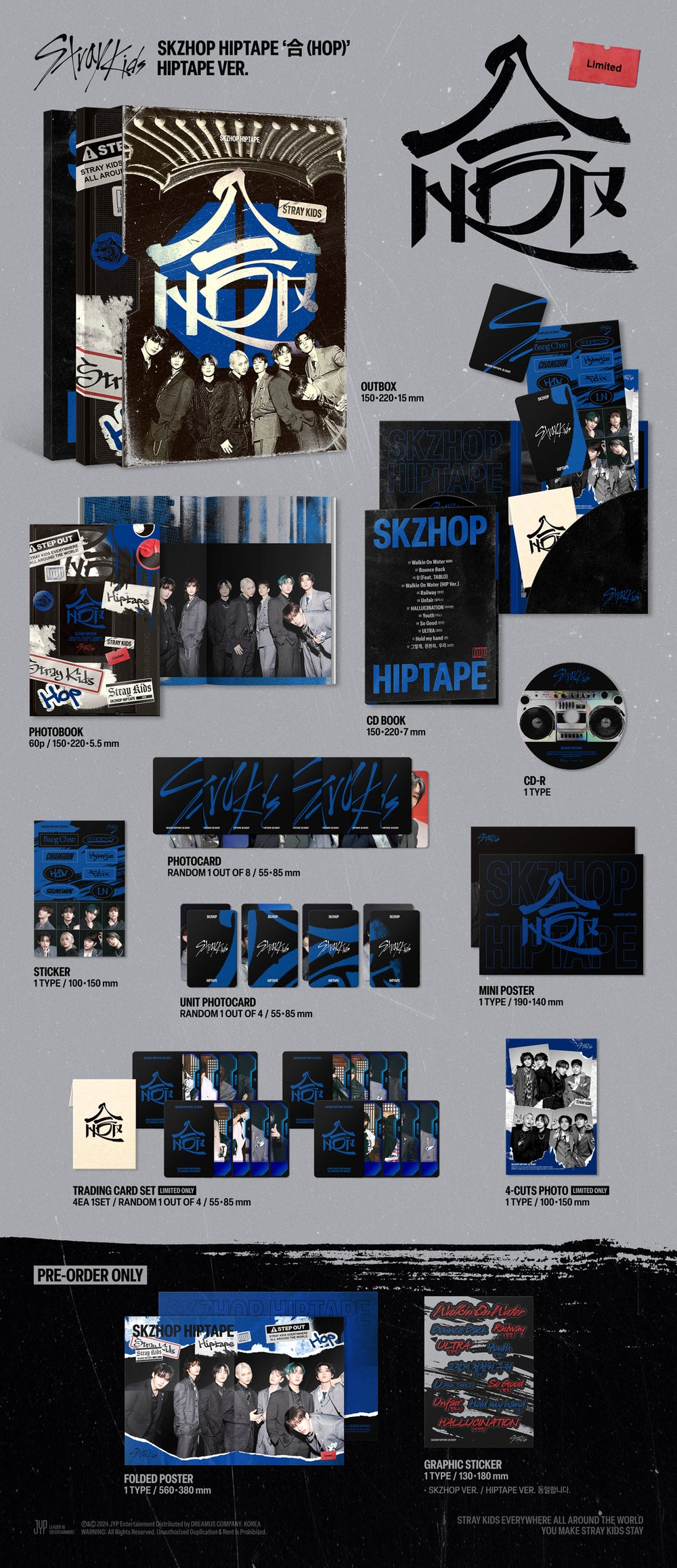 Strays Add Stray Kids - SKZHOP HIPTAPE ‘合 (HOP)’ (HIPTAPE VER.) – Seoul Selects