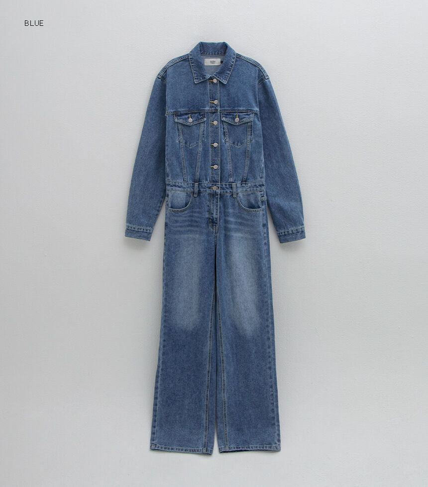 ATELIER NAIN ATELIER NAIN Denim Overall Jumpsuit