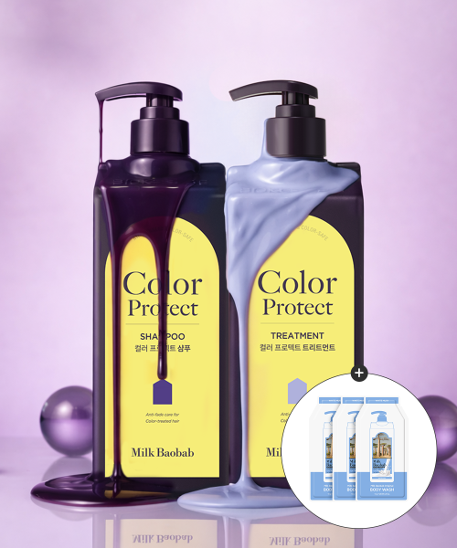 MILKBAOBAB [Complementary color/dye] Color protect shampoo 500ml + treatment 500ml (mini wash included)