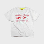 CONICHIWA BONJOUR FRENCH T(WHITE/RED)