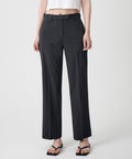 MUSINSA STANDARD WOMAN MUSINSA STANDARD WOMAN Slacks Straight Fit [Gray]