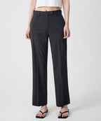 MUSINSA STANDARD WOMAN MUSINSA STANDARD WOMAN Slacks Straight Fit [Gray]