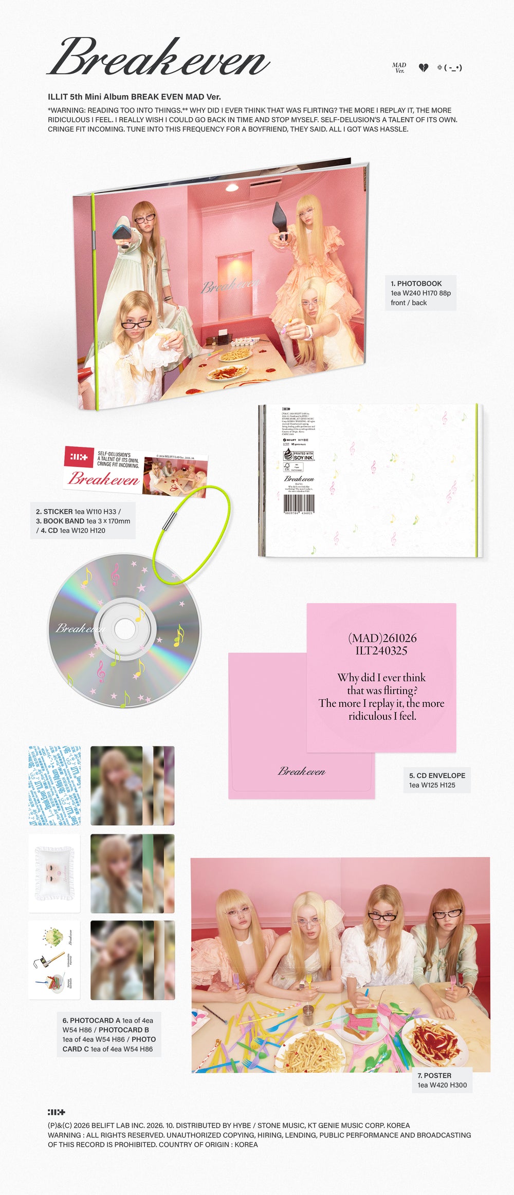 [LUCKY DRAW] 5th Mini Album ‘BREAK EVEN’ (Set) detail 5