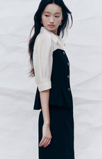 KENNETH LADY [Kenneth Lady] Chris layered blouse ENWBLQE600