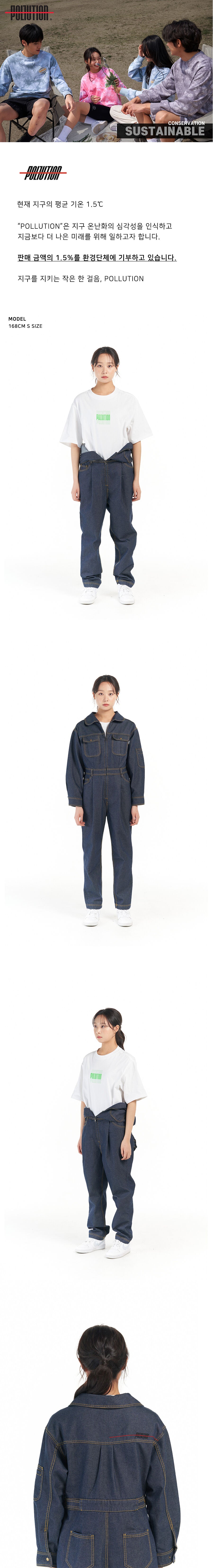 POLLUTION POLLUTION Jumpsuit Women's Denim