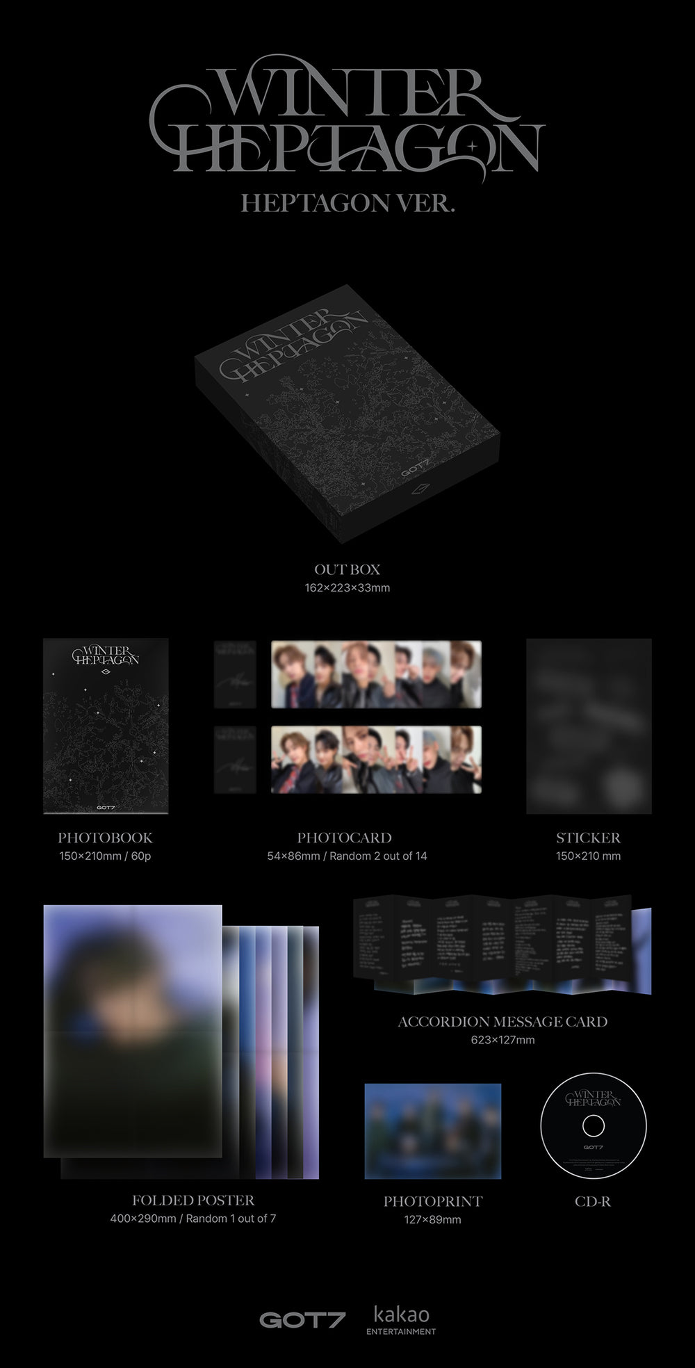 GOT7 - WINTER HEPTAGON / Mini Album detail 5