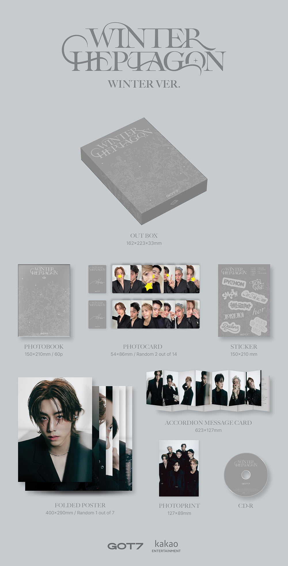 GOT7 - WINTER HEPTAGON / Mini Album detail 6