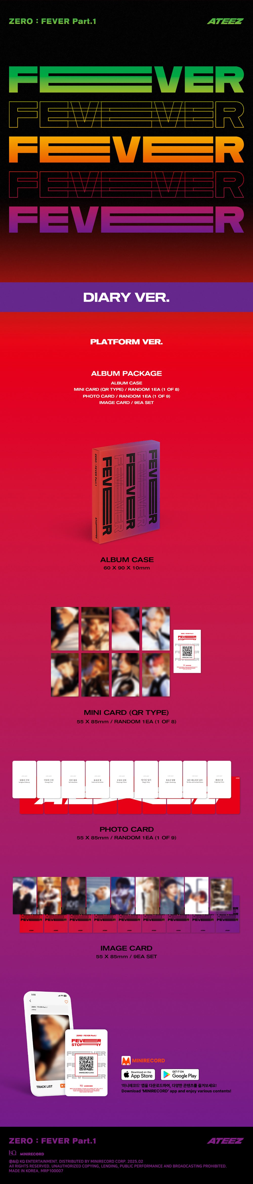 ATEEZ - ZERO : FEVER Part.1 (Platform ver.) (3 Types Set) detail 7