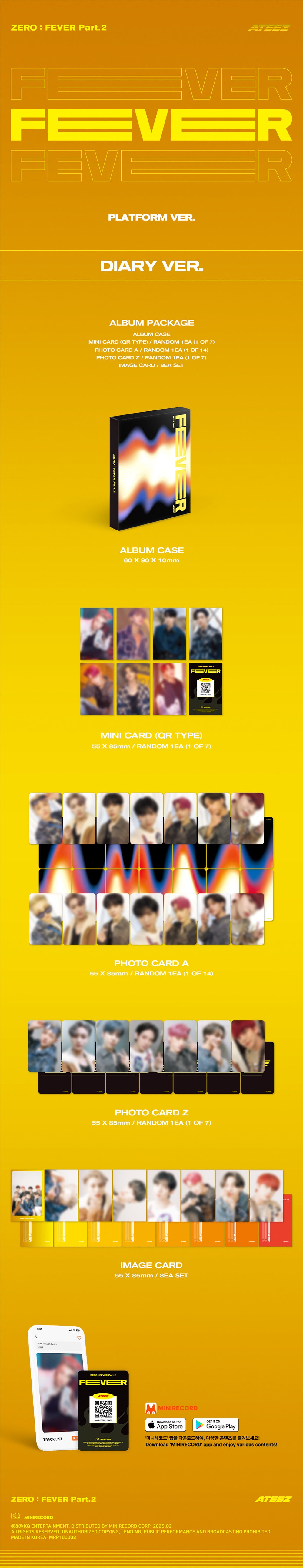 ATEEZ - ZERO : FEVER Part.2 (Platform ver.) (3 Types Set) detail 7