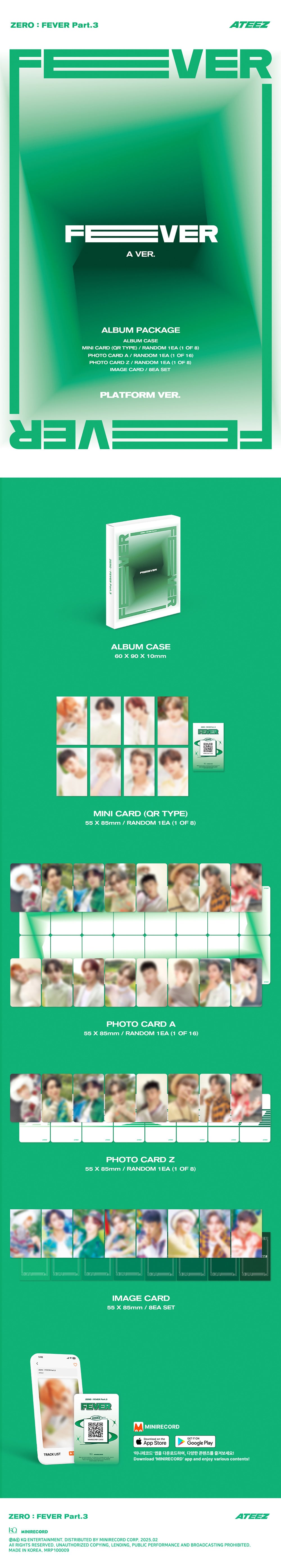 ATEEZ - ZERO : FEVER Part.3 (Platform ver.) (3 Types Set) detail 5