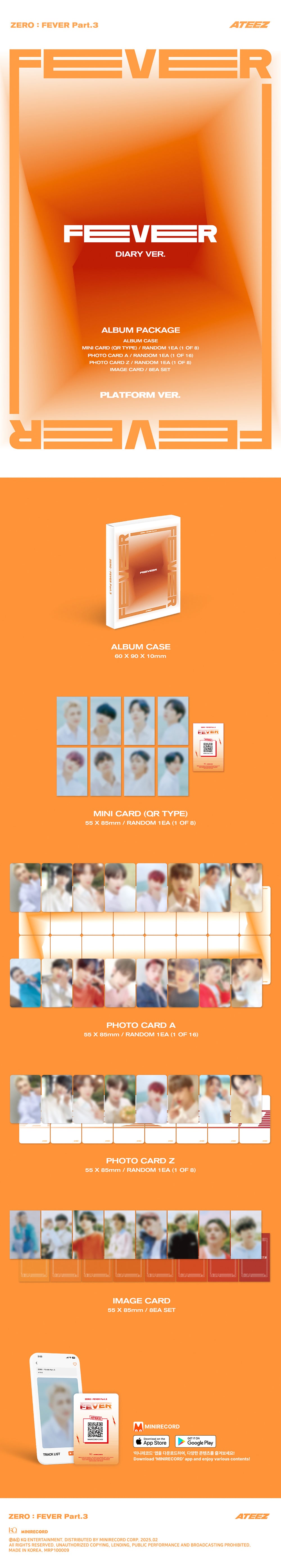 ATEEZ - ZERO : FEVER Part.3 (Platform ver.) (3 Types Set) detail 7