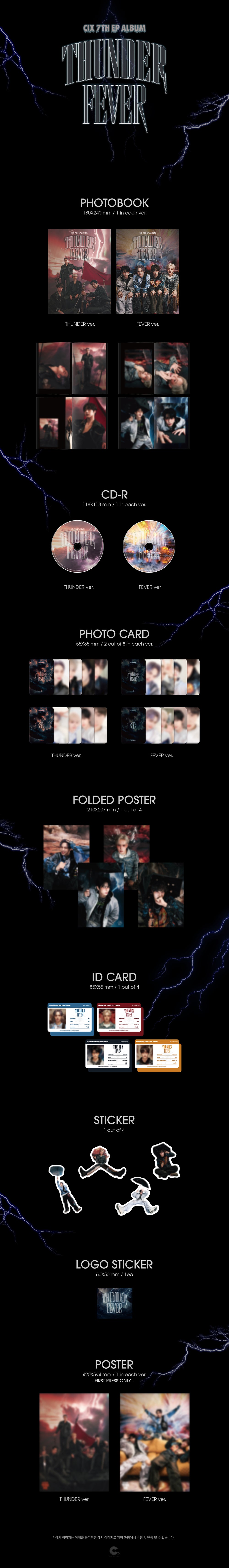 CIX - THUNDER FEVER / 7th EP Album detail 5