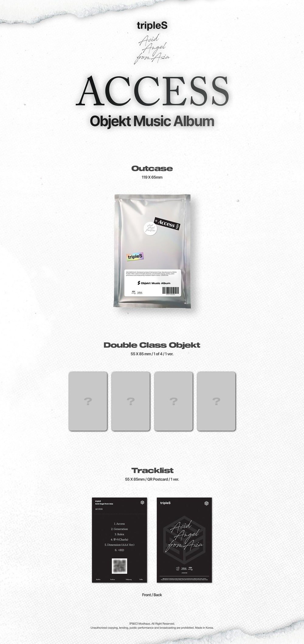 tripleS - Acid Angel from Asia [ACCESS] / Mini Album (Objekt Music Album) detail 5