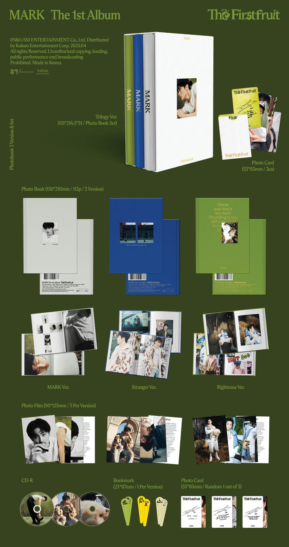 MARK - The Firstfruit / 1st Album Full Album (Trilogy Ver.) detail 5
