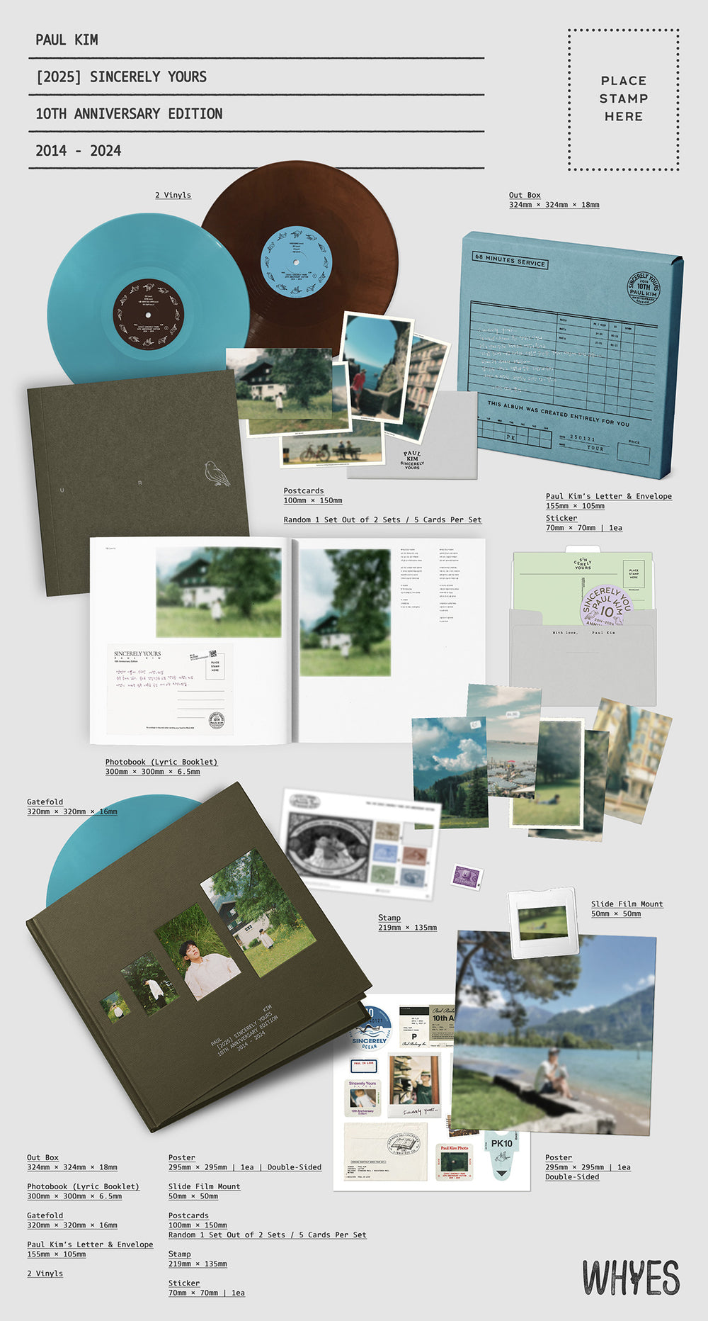 Paul Kim - Sincerely yours / 10th Anniversary Edition (LP) detail 5
