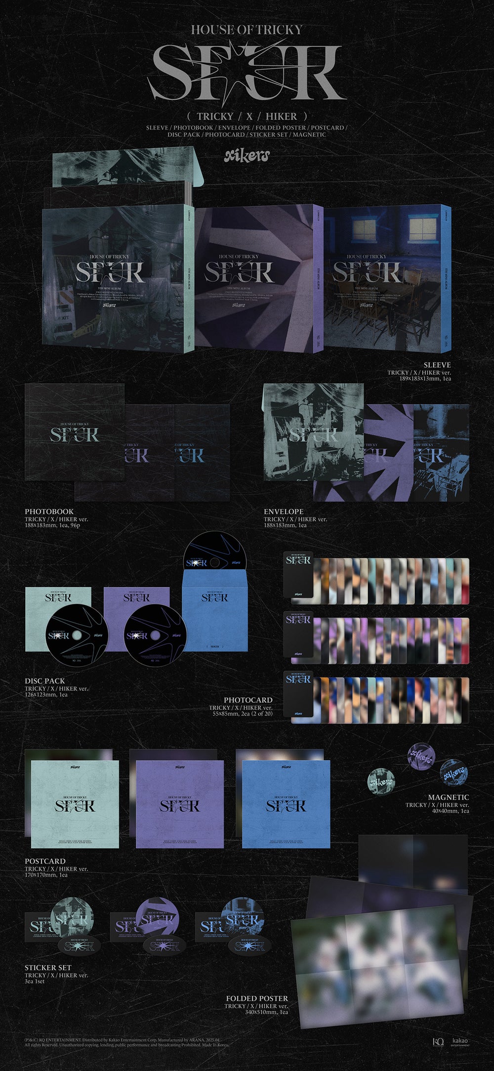 xikers - HOUSE OF TRICKY : SPUR / 5th Mini Album (3 pcs Set) detail 6