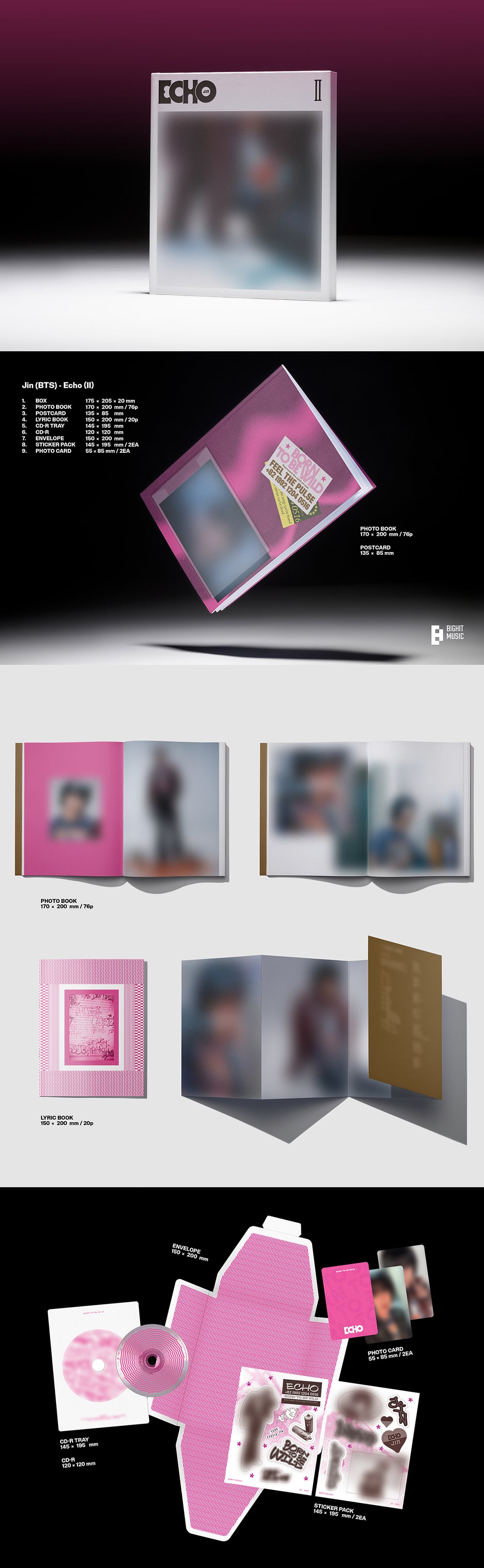 JIN - Echo (3 Types Set) detail 6