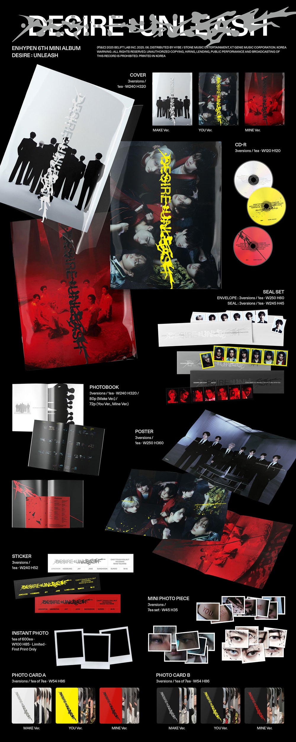 ENHYPEN - DESIRE : UNLEASH / 6th Mini Album | Seoul Selects