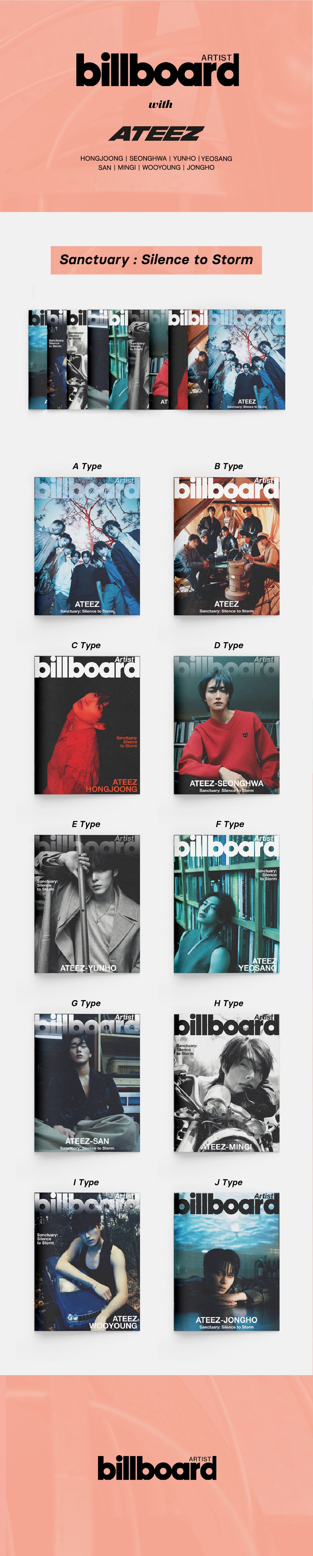 ATEEZ - Billboard Artist__ATEEZ Edition (A~J TYPE) detail 5