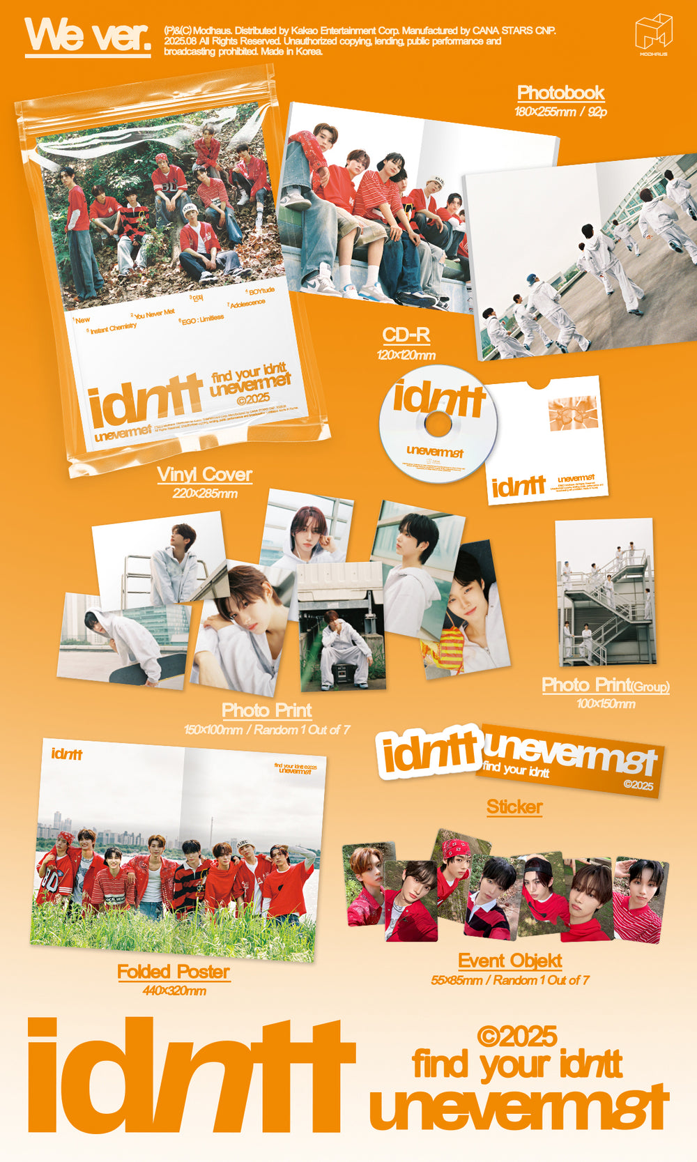 idntt - [unevermet] / 1st Mini Album (We ver.) detail 5