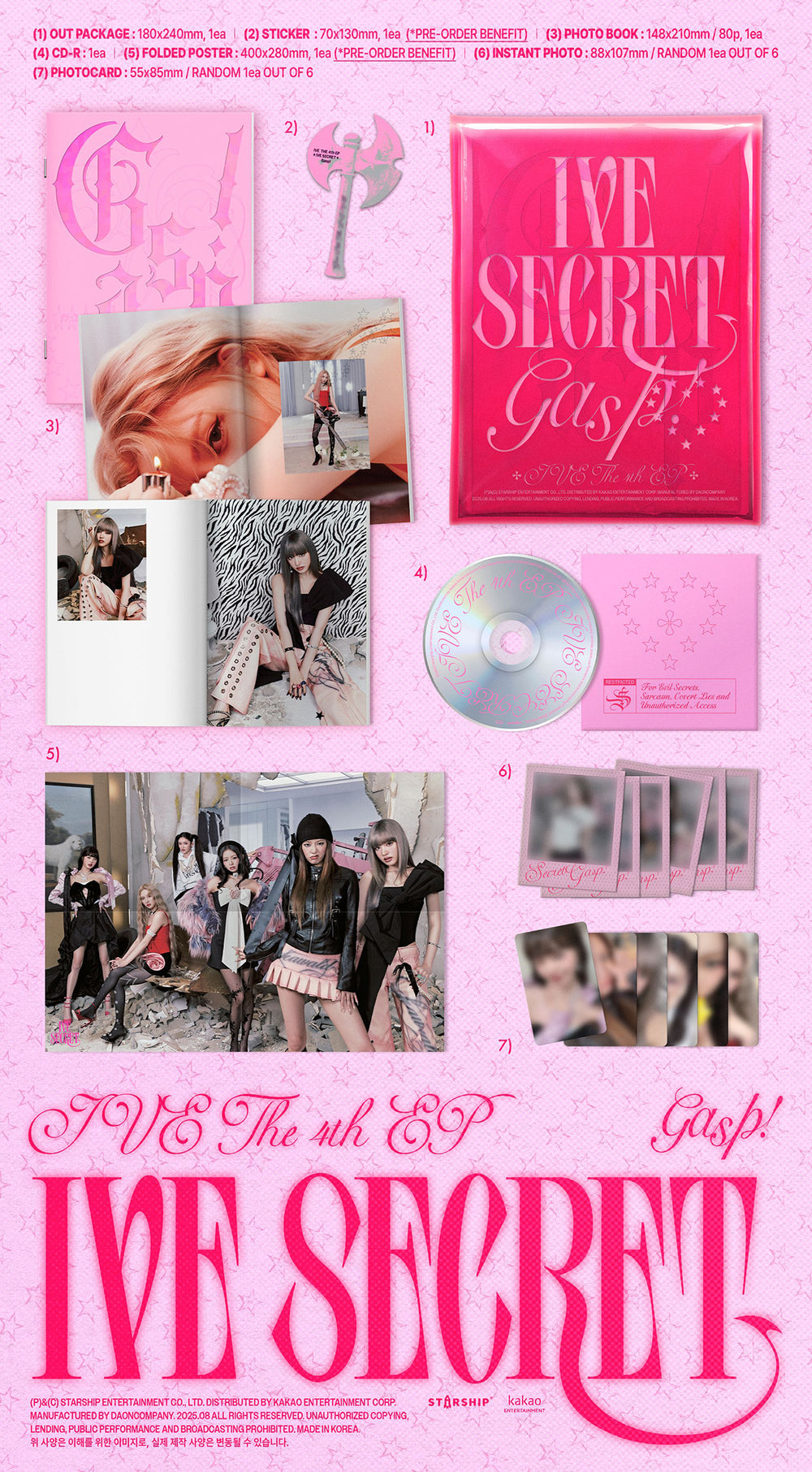 IVE - IVE SECRET / 4th EP Album detail 6