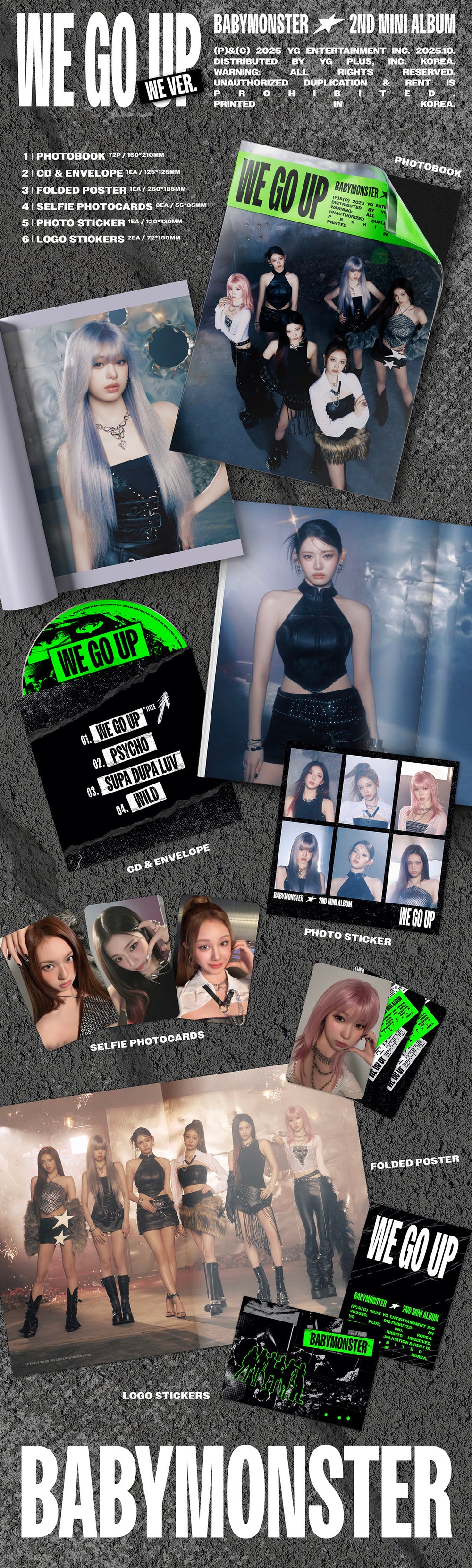 BABYMONSTER - WE GO UP / 2nd Mini Album (WE Ver.) detail 5
