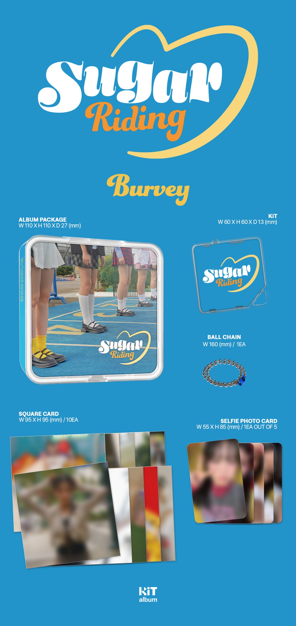 Burvey - Sugar Riding / 2nd Single Album (KiT Ver.) detail 5
