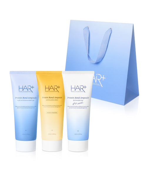 HAIRPLUS Extremely damaged protein bond ampoule essence 3-piece gift set