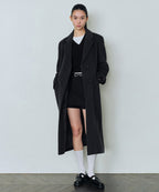 MUSINSA STANDARD WOMAN MUSINSA STANDARD WOMAN Coat Charcoal Gray